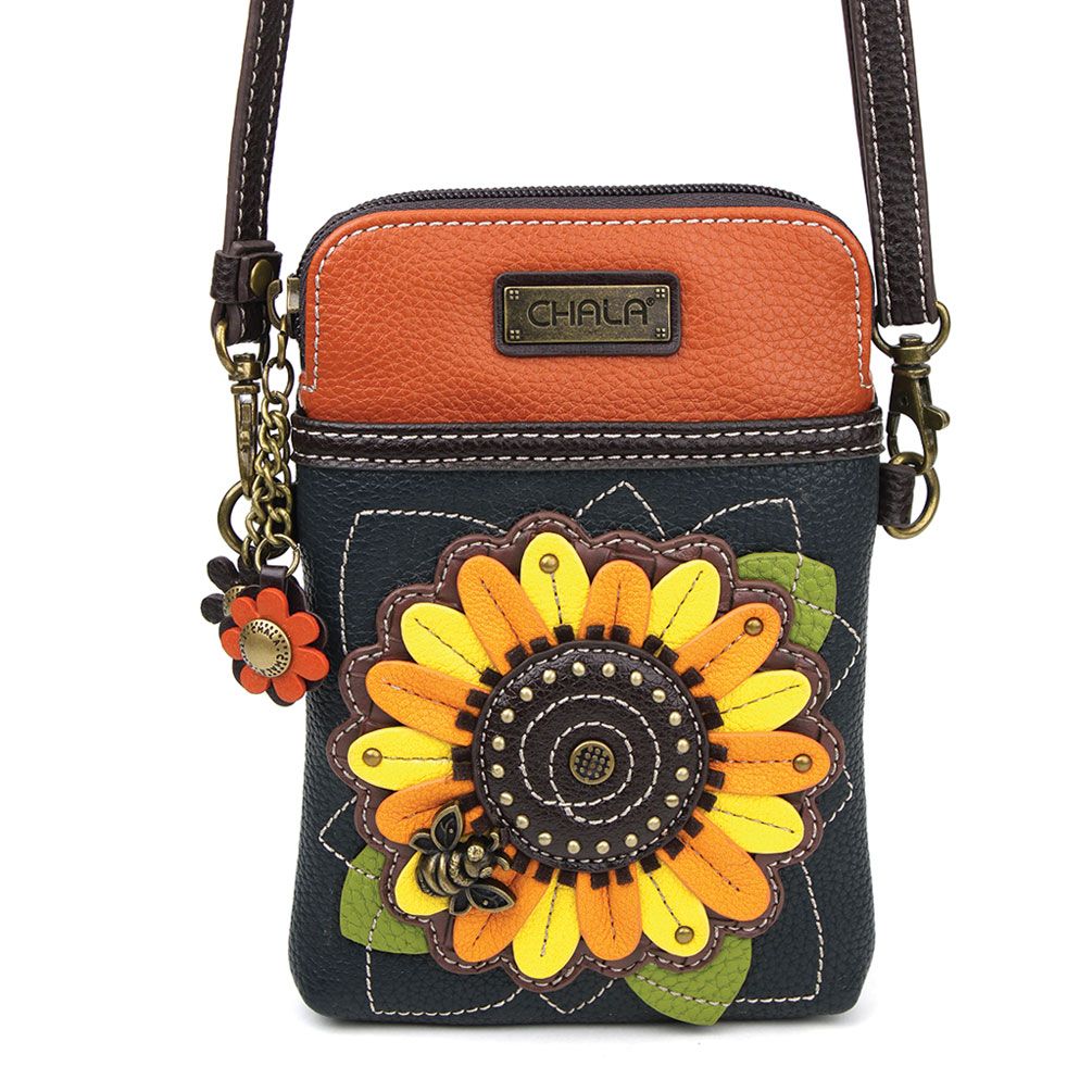  Chala Crossbody Cell Phone Purse-Women Canvas Multicolor  Handbag with Adjustable Strap - Black Bear - brown : Clothing, Shoes &  Jewelry