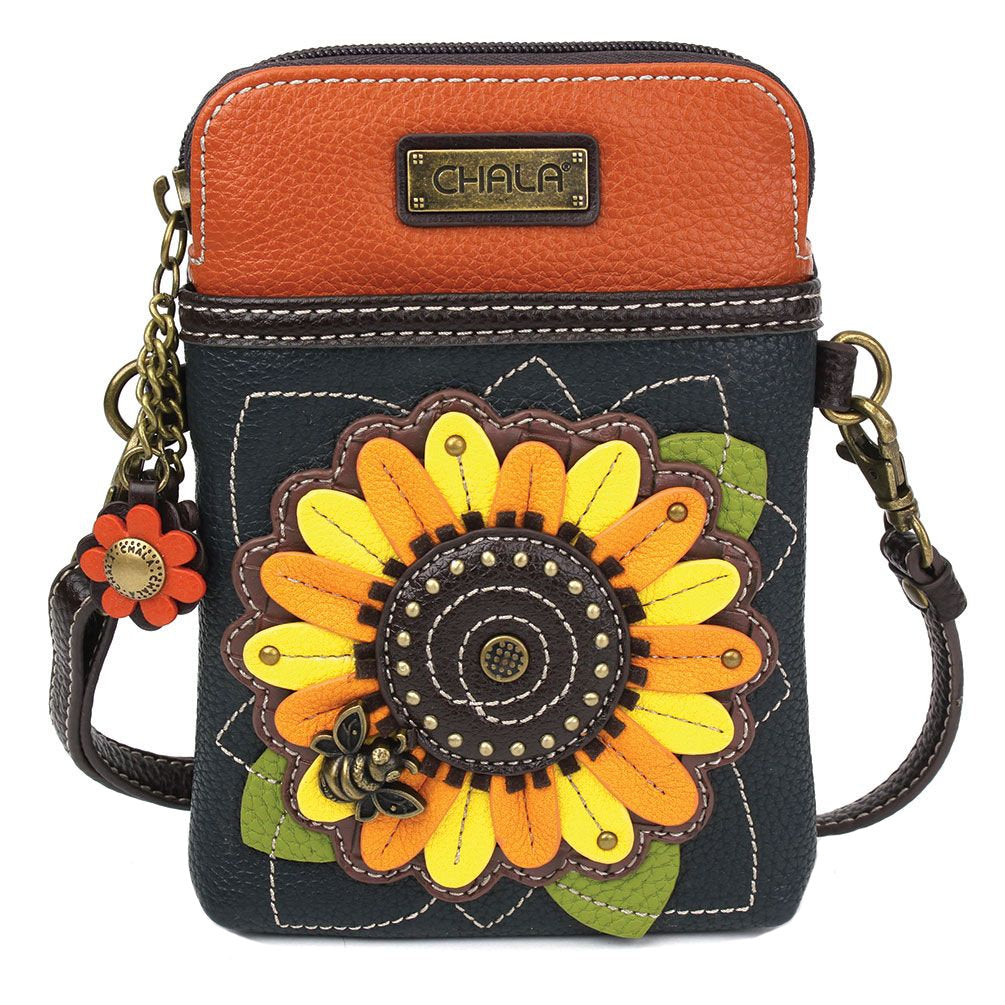 NEW LISTING! CHALA CAMPER CELL PHONE CROSSBODY BAG - 2 Adjustable Straps -  GRAY