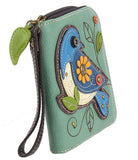 Chala Blue Bird Zip Around Wallet