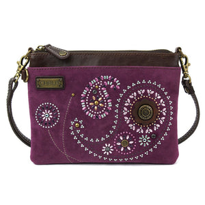 Chala Dazzled Mini Crossbody Paisley Purse Handbag Adjustable Straps