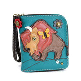 Chala Buffalo Zip Around Wallet