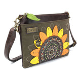 Chala Dazzled Mini Crossbody Sunflower Purse Handbag Adjustable Straps